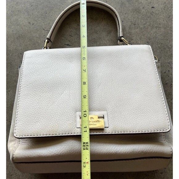 Kate Spade New York MAGNOLIA PARK LARGE LAUREL Tote Leather Bag Purse Cream - Picture 3 of 16